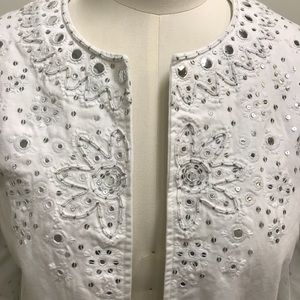 East Artisan summer jacket with silver beading